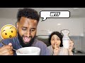MY HUSBAND EATS CEREAL WITH MY BREAST MILK! *PRANK*