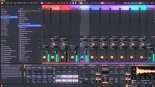 live-view polymeter liquid dnb jam with generative bassline