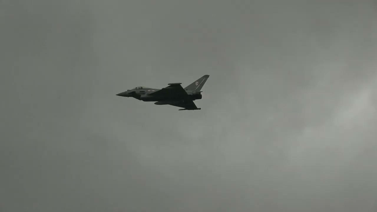 Eurofighter Typhoon Full Afterburner Takeoff-  Bristol Airport 5/7/25
