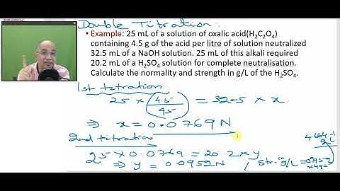 Solution Stoichiometry Part4 : Section B (Volumetric Analysis: Standaridization and dilution) BCC-20