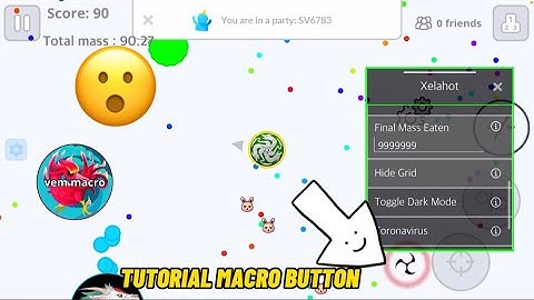 TUTORIAL MACRO BUTTON XELAHOT SKIN (Agar.io mobile)