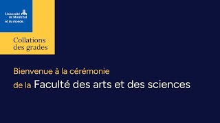 Collation des grades 2026 - Faculté des arts et des sciences (1)