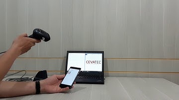 CEVATEC thử nghiệm - Máy đọc mã vạch Datalogic QD2430 quét QR Code trên màn hình di động
