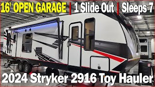 2024 Stryker 2916 Deluxe Toy Hauler Travel Trailer by Cruiser RV at Couchs RV Nation a RV Wholesaler
