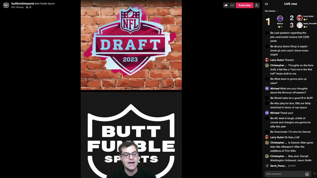 Butt Fumble Sports Weekly NFL Show - NFL Draft Recap