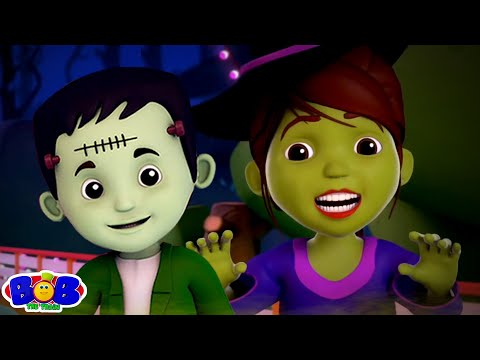 ハッハッハそれはハロウィーンです | 赤ちゃんのための音楽 | Bob The Train Japan | 教育ビデオ