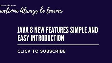 Java-8 New Features Introduction