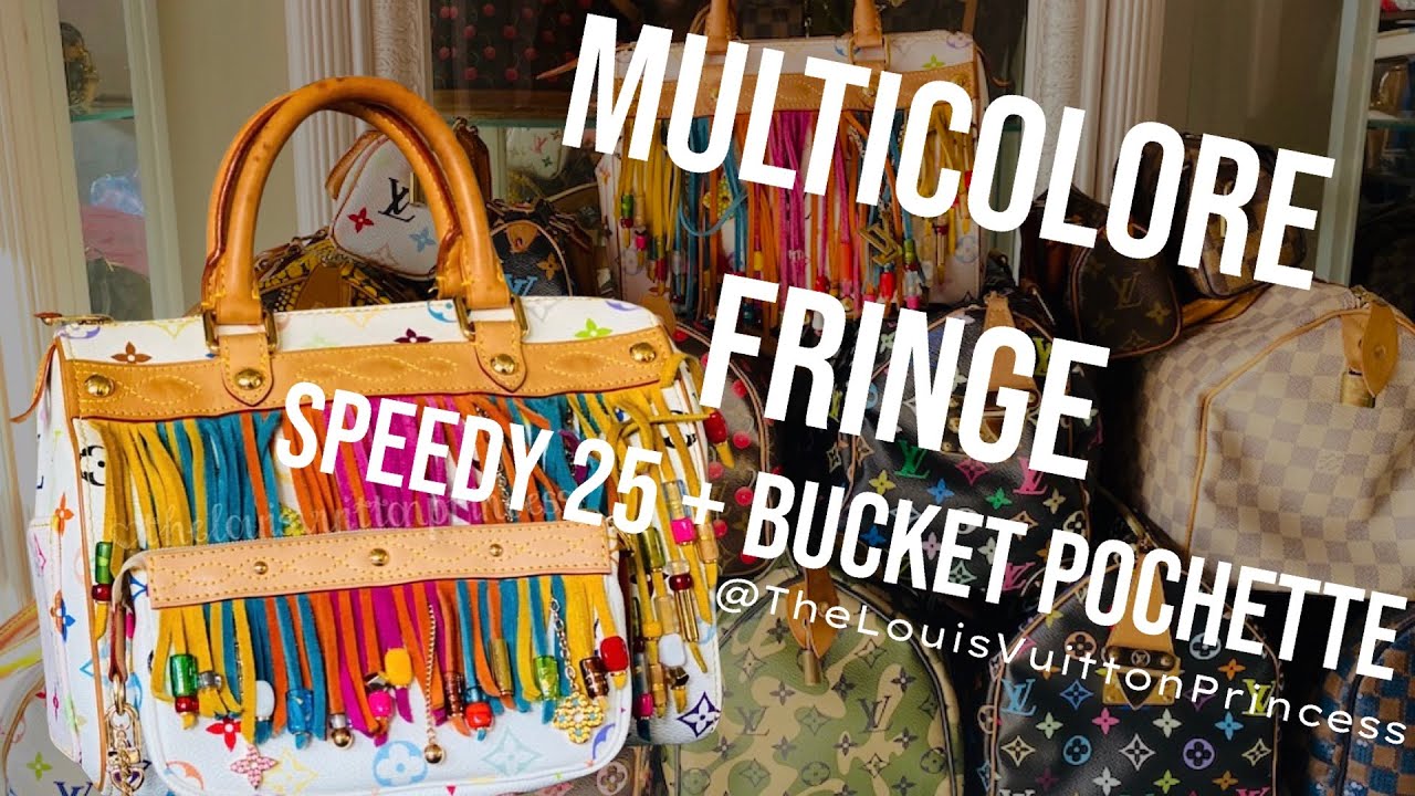 Louis Vuitton Multicolore Speedy Fringe + Pochette 