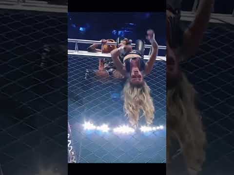 Trish Stratus Gets Stuck On Top Of The Steel Cage Wwe Payback Shorts 