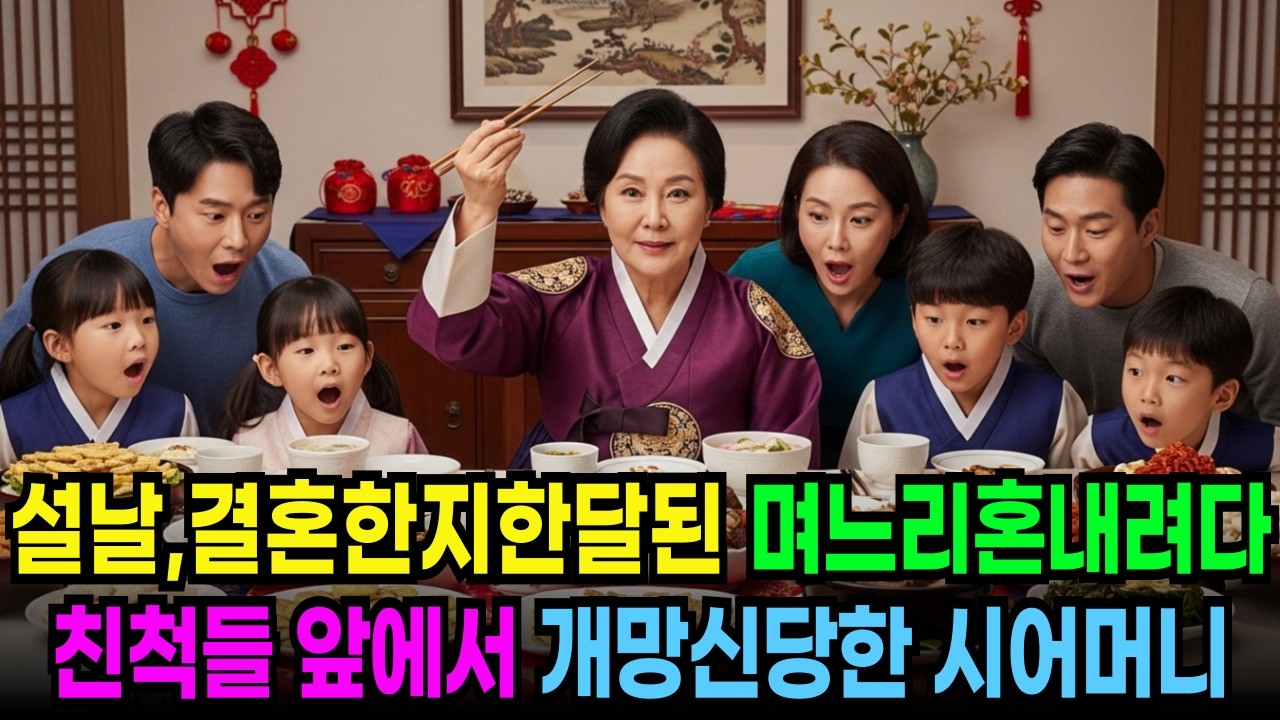 설날, 결혼한지 한달된 며느리 혼내려다 친척들 앞에서 개망신 당한 시어머니  ㅣ노후사연ㅣ감동사연ㅣ사연라디오ㅣ오디오북ㅣ인생사연ㅣ