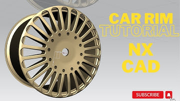 NX CAD tutorial / car rim / #tutorial  cad software tutorial #siemensnx #siemens #nxcad #cadsoftware