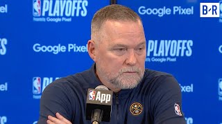 Michael Malone Upset at Reporter's Question After Nuggets Game 7 Loss to Wolves screenshot 1