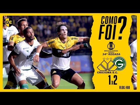 TORCIDA ESPETACULAR, FUTEBOL MEDÍOCRE | CRICIÚMA 1x2 GOIÁS | COMO FOI? VLOG #80