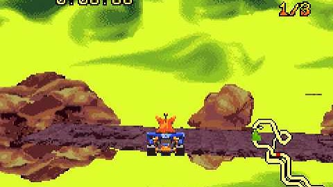 Crash Nitro Kart (GBA / Game Boy Advance) - Vizzed.com GamePlay