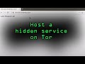 Host Your Own Tor Hidden Service with an Onion Address [Tutorial]