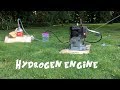Running an engine on homemade hydrogen