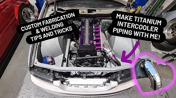 Fabricating the custom Titanium intercooler piping setup on my 1.5JZ swapped C35 laurel driftcar.