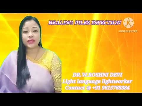 Healing piles infection with light language