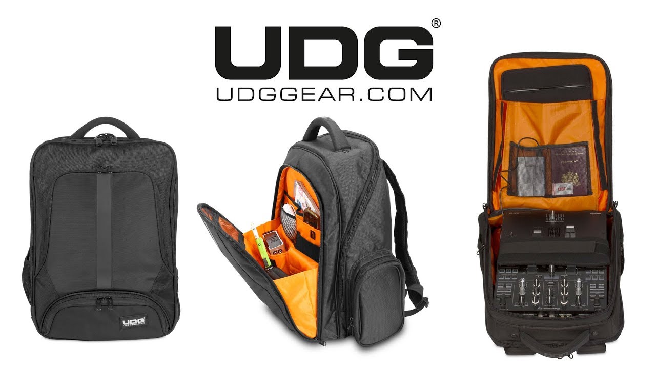 NUEVO] Mochila para dj - UDG gear Ultimate Backpack Slim Black - YouTube