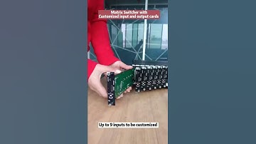 Modular Matrix Switcher HDMI SDI  seamless switching