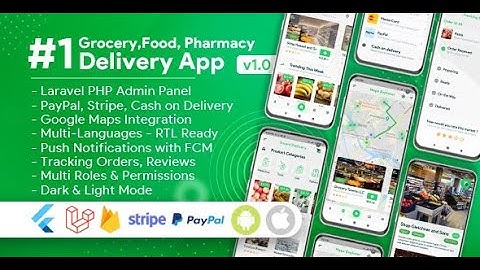 Grocery, Food, Pharmacy, Store Delivery Mobile App with Admin Panel V1 9 Admin Panel Setup Part 1