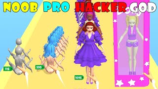 NOOB vs PRO vs HACKER vs GOD - Doll Factory! screenshot 1