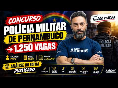 PMPE: 1,250 OPENINGS for Soldier | 2026 Exam Notice Analysis | Prof. Thiago Pereira