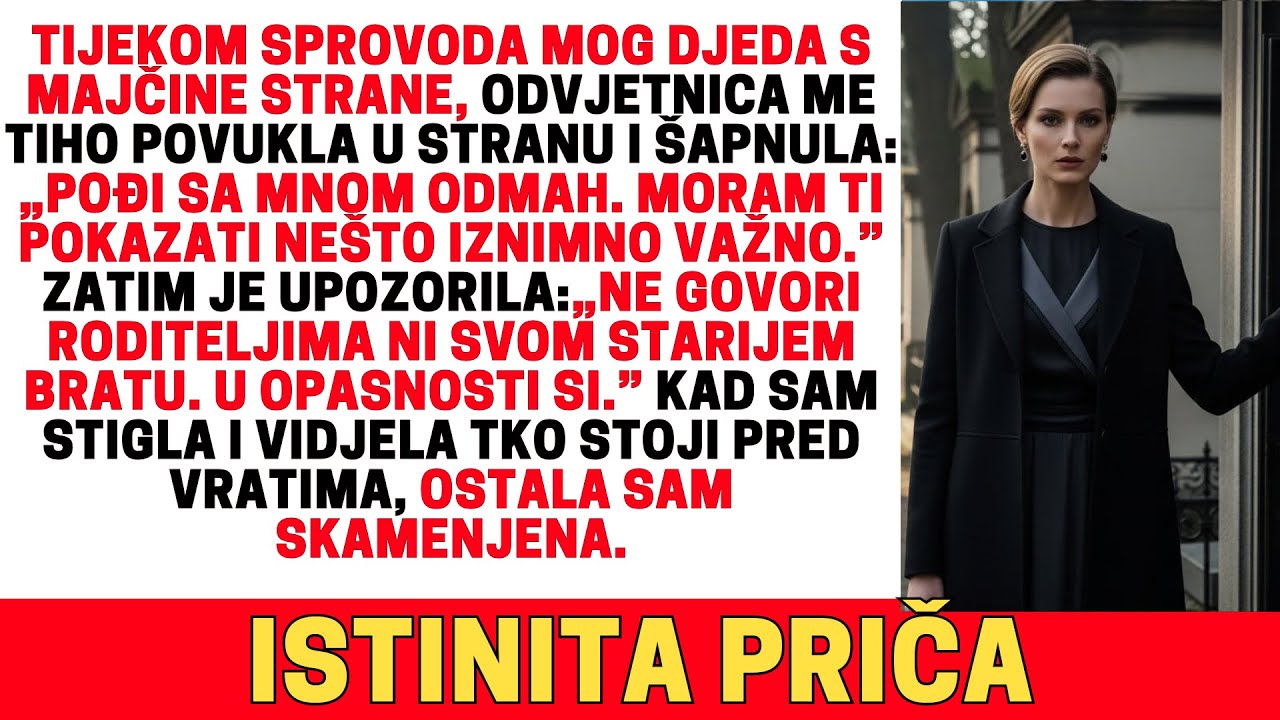 Na sprovodu mog djeda odvjetnica me pozvala da pođem — iza tamnih vrata netko je čekao…