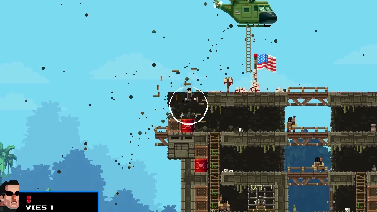 Broforce - Neo dash down is invincible 3