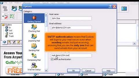 How to setup an email account in Eudora