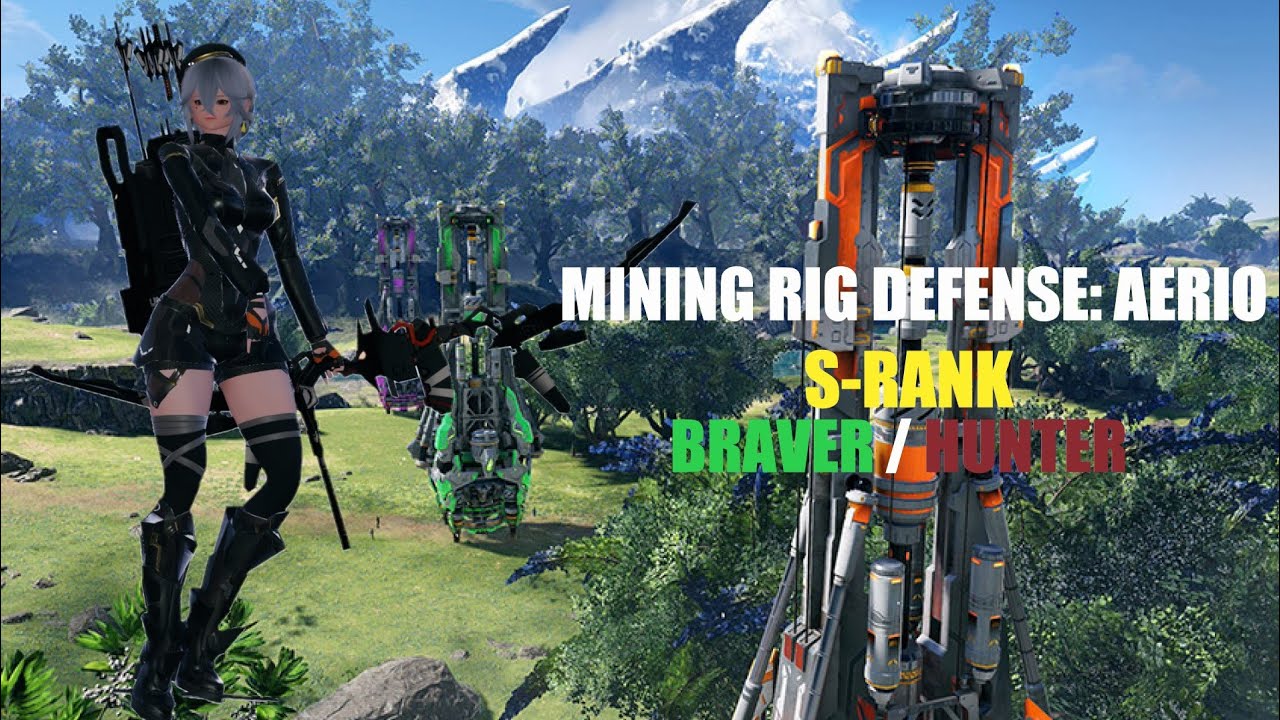 [PSO2:NGS] S-Rank Mining Rig Defense Br/Hu (Jp Server) - YouTube