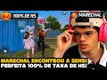 MARECHAL ENCONTROU A SENSI PERFEITA 100% DE TAXA DE HS! FREE FIRE - K Clips