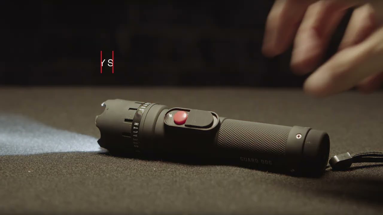 Stealth - Stun Gun Flashlight Rubberized Body With Holster Included