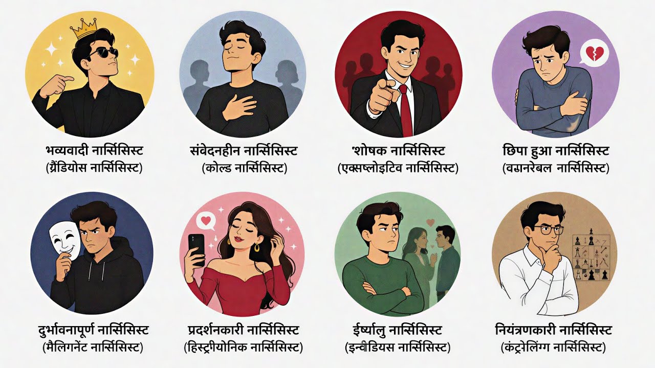 8 तरह के Narcissist लोग जो आपकी लाइफ खराब कर सकते हैं |… — Transcript