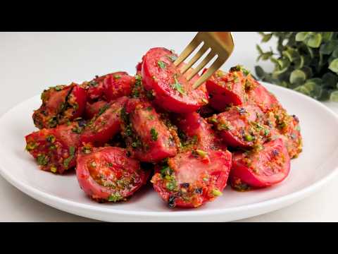 Wenn ich Tomaten habe, mache ich sie so! Die besten, die ich je gegessen habe!
