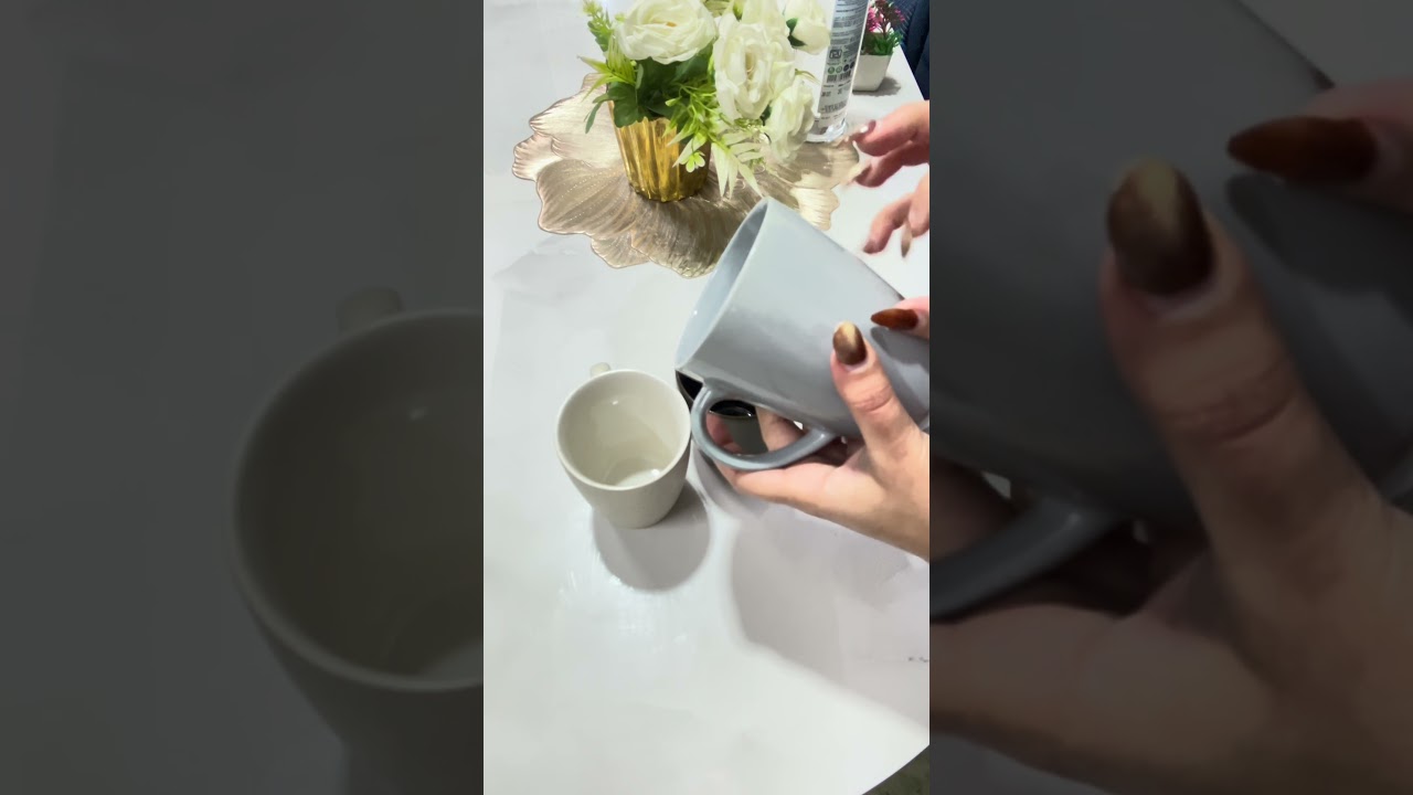 Cup Tapping & Water Pouring ASMR 💧 | Satisfying Sounds | No Talking #Shorts