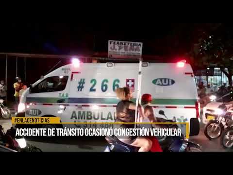 Accidente de tránsito ocasionó congestión vechicular