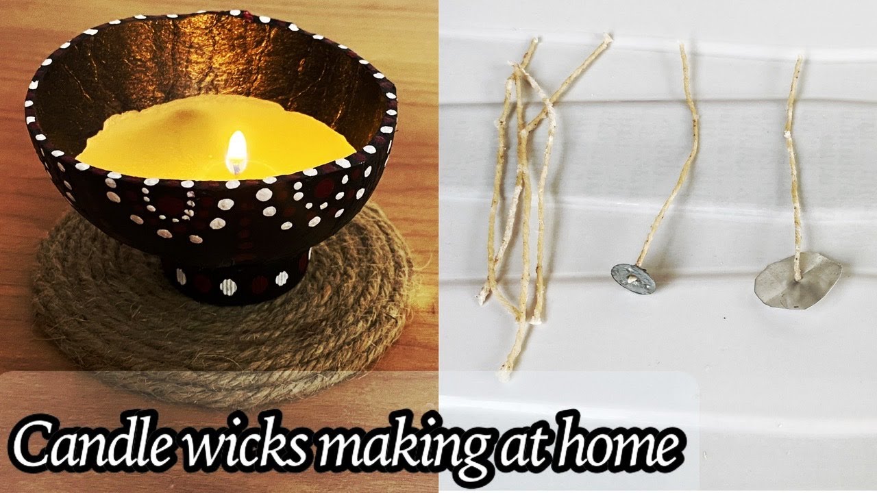 How to make candle wick, Handmade candle wick, Candle wick, DIY