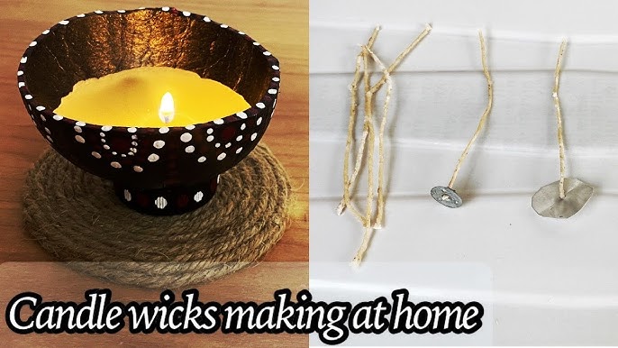 How to make candle wick, Handmade candle wick, Candle wick, DIY