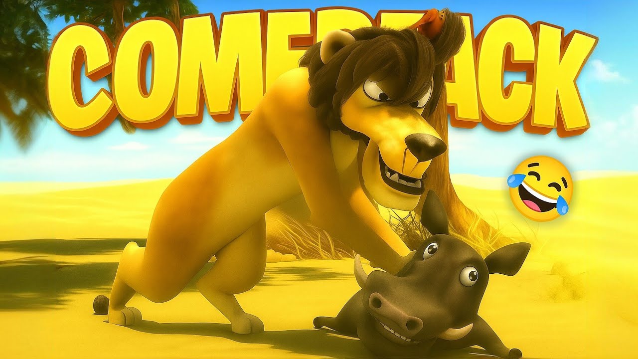 शेर ने किया COMEBACK || अब हंसी नहीं रुकेगी 🤣 || Funny Memes Video || 