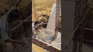 “How Strong Buildings Start! 💥 Column Footing &amp; Concrete Pouring” #construction #satisfying