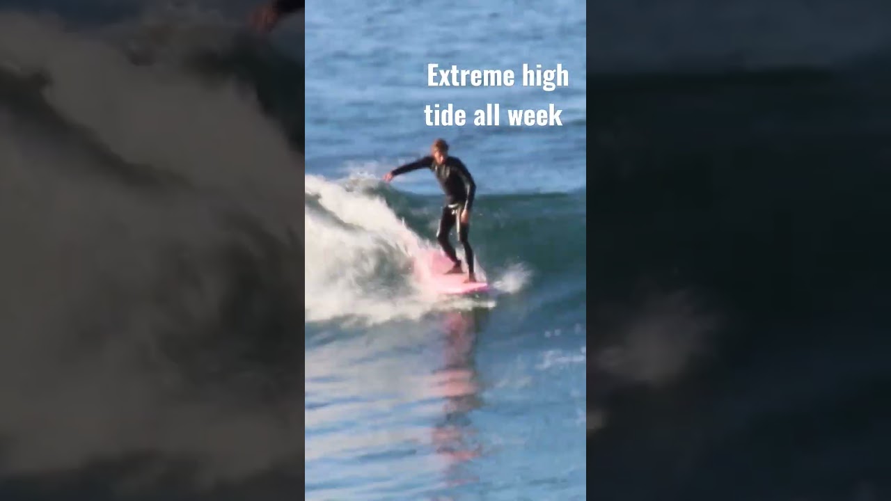 Making Most of the EXTREME High Tide Surf!!! 🌊🏄 