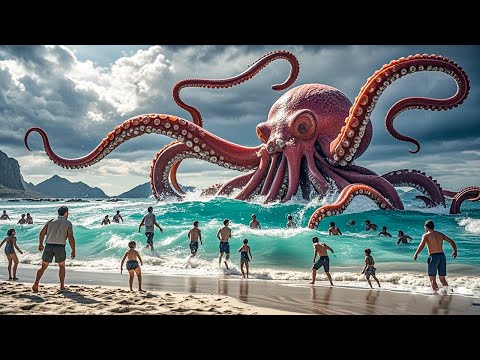 變異巨型章魚入侵人類鯊灘 鯊灘遊客慌亂逃跑 大章魚 Big Octopus 丨驚悚 冒險 災難 奇妙影视馆  變異巨型章魚入侵人類鯊灘 鯊灘遊客慌亂逃跑 大章魚 Big Octopus 丨驚悚 冒險 災難 奇妙影视馆