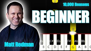 10,000 Reasons - Matt Redman | Easy PIANO TUTORIAL