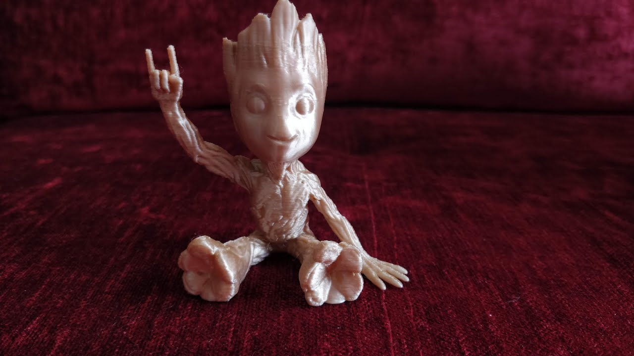 TimeLapse: Baby Groot - 3D Printing - YouTube