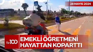 Son Sürat Geldi, Talihsiz Kadına Yaya Geçidinde Çarptı | TV100 Ana Haber