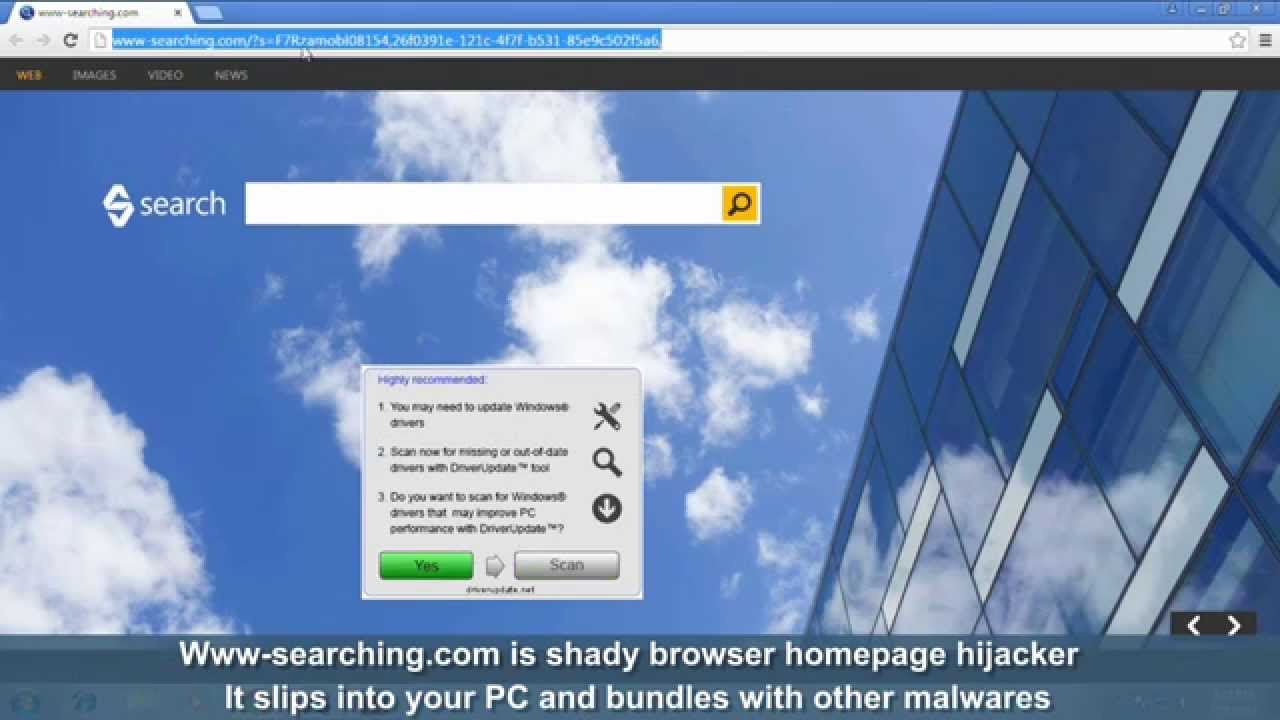 How to remove www-searching.com from IE/Chrome/Firefox