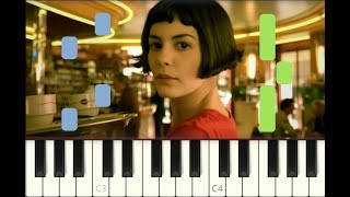 piano tutorial "COMPTINE D'UN AUTRE ÉTÉ - l'après-midi" Amélie Poulain, Yann Tiersen, + partition