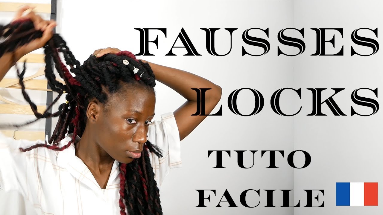 Tuto : faire des faux dreads locks avec crochet (soi même) FR - YouTube
