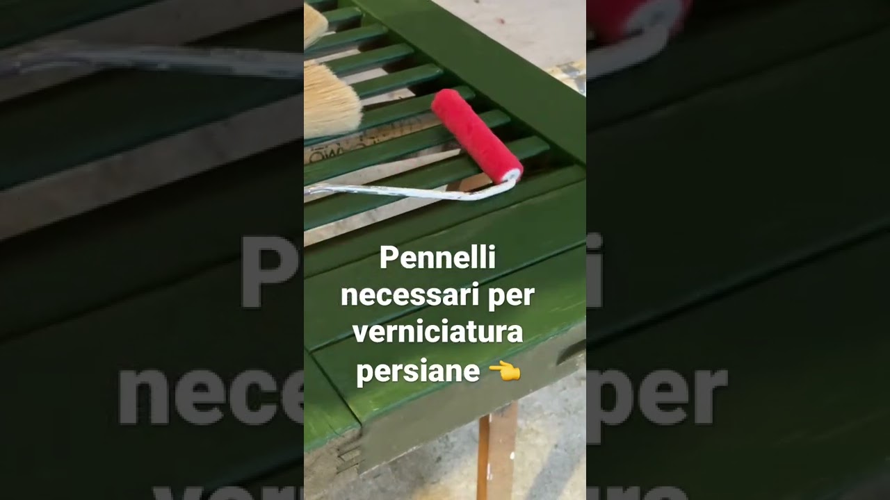 Verniciatura Persiane: Attrezzi 🛠 necessari